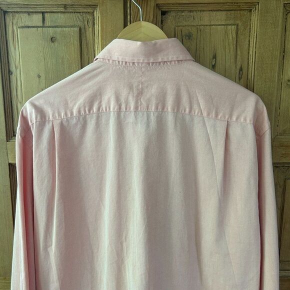Peter Millar Large Pink Long Sleeve Button Front Shirt - Flawed - Picture 9 of 9